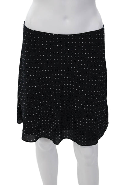 Bailey 44 Womens 2 Piece Off Shoulder Polka Dot Blouse Skirt Set Blue Size M