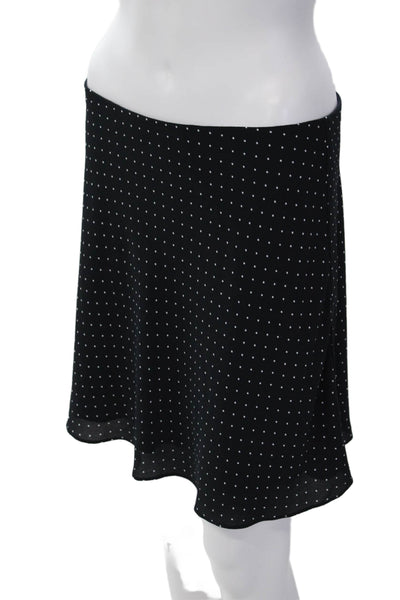 Bailey 44 Womens 2 Piece Off Shoulder Polka Dot Blouse Skirt Set Blue Size M