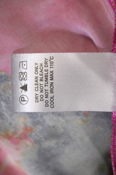 Crosby By Mollie Burch Womens Abstract Long Sleeve Blouse Top Multicolor Size S