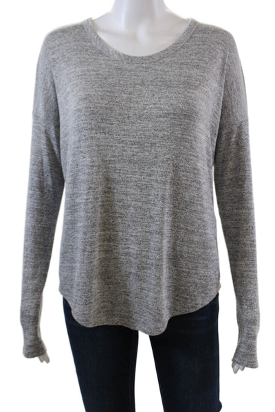 Rag & Bone Womens Long Sleeve Scoop Neck Knit Sweatshirt Gray Size Small