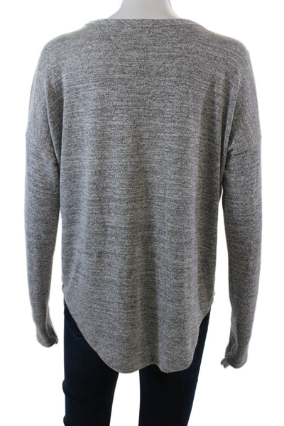Rag & Bone Womens Long Sleeve Scoop Neck Knit Sweatshirt Gray Size Small