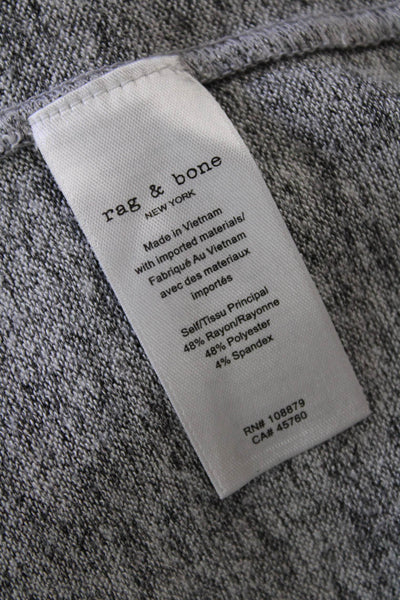 Rag & Bone Womens Long Sleeve Scoop Neck Knit Sweatshirt Gray Size Small