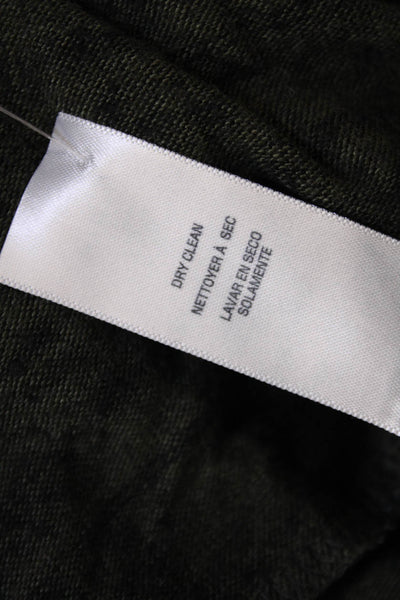 Splendid Womens Long Sleeve Open Front Hooded Cardigan Sweater Green Size Medium