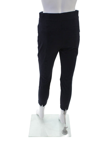 Spanx Womens Pull On High Rise Slim Leg Pants Dark Navy Blue Size Medium