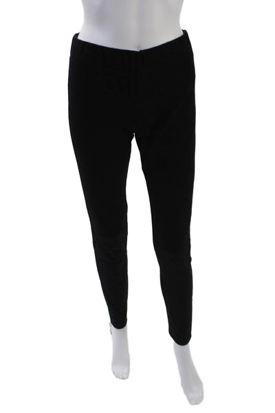 Joseph Womens Elastic Waistband High Rise Stretch Knit Leggings Black Size FR 38
