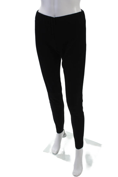 Joseph Womens Elastic Waistband High Rise Stretch Knit Leggings Black Size FR 38
