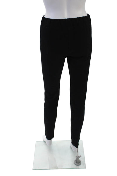 Joseph Womens Elastic Waistband High Rise Stretch Knit Leggings Black Size FR 38
