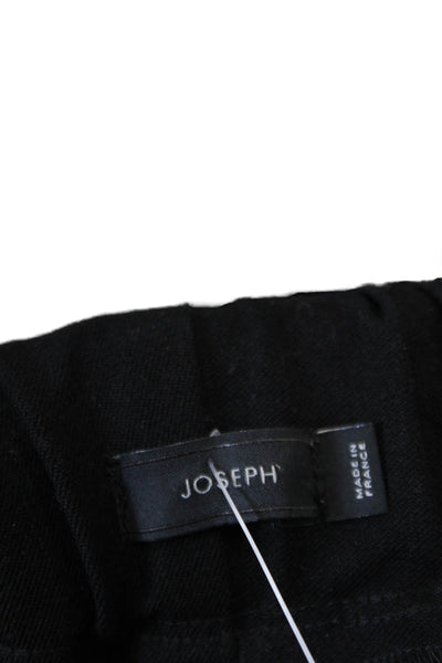 Joseph Womens Elastic Waistband High Rise Stretch Knit Leggings Black Size FR 38