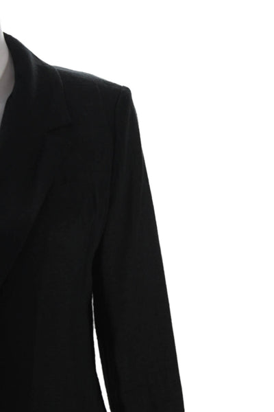 Joie Womens Long Sleeve Open Front Notched Lapel Blazer Jacket Black Size 4