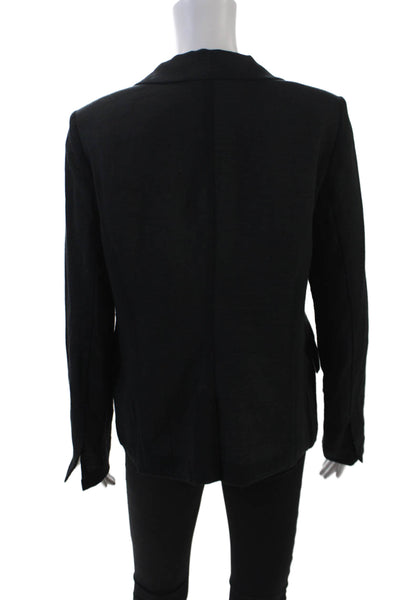 Joie Womens Long Sleeve Open Front Notched Lapel Blazer Jacket Black Size 4