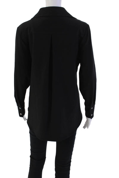 Estelle & Finn Womens Long Sleeve V-neck Tie Front Blouse Size EUR 34