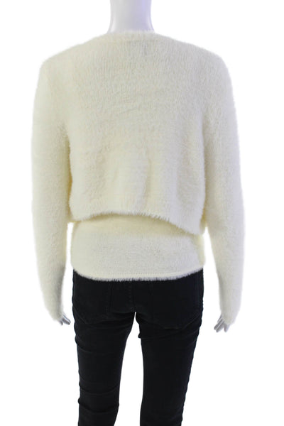 Estelle & Finn Womens Long Sleeve V-neck Tie Front Blouse Size EUR 34