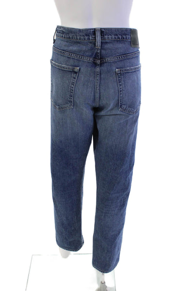 Citizens of Humanity Womens Cotton Zip Button Straight Leg Jeans Blue Size EUR 3