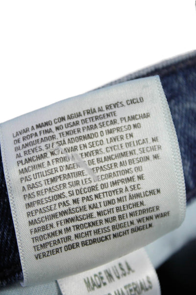 Citizens of Humanity Womens Cotton Zip Button Straight Leg Jeans Blue Size EUR 3