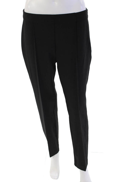 Estelle & Finn Womens Zip Pleated Lined Zip Straight Leg Dress Pants Black Size