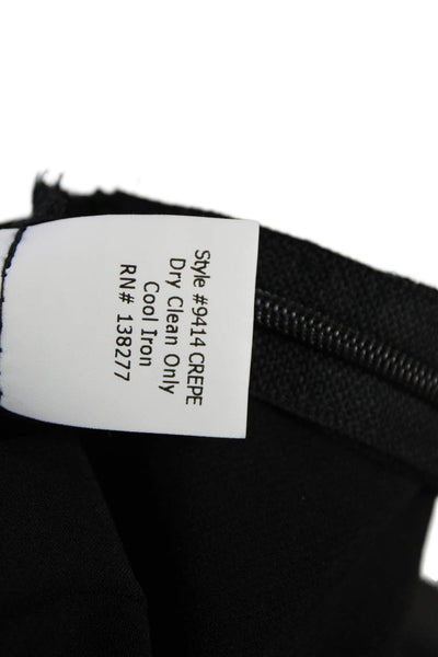 Estelle & Finn Womens Zip Pleated Lined Zip Straight Leg Dress Pants Black Size