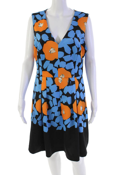 Plenty Dresses By Tracy Reese Womens Sleeveless V-neck Floral Skirt Black Size 1