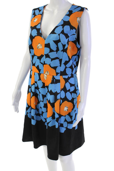 Plenty Dresses By Tracy Reese Womens Sleeveless V-neck Floral Skirt Black Size 1