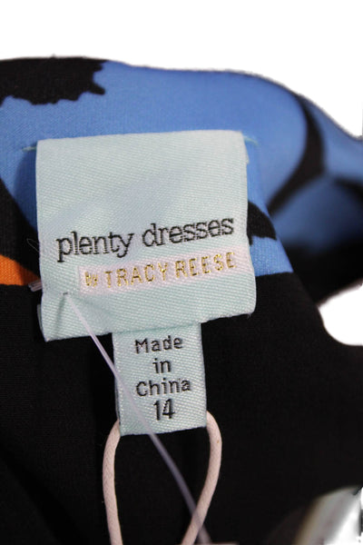 Plenty Dresses By Tracy Reese Womens Sleeveless V-neck Floral Skirt Black Size 1