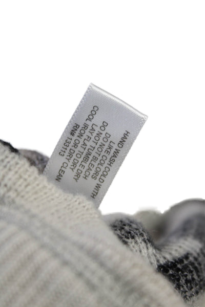 Lisa Todd Womens Mid Rise Drawstring Knit Camouflage Pants Gray Black Medium