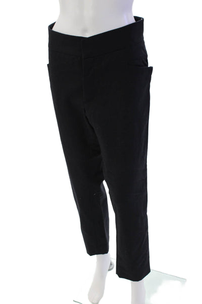 Marni Womens Zipper Fly High Rise Straight Dress Pants Navy Blue Wool Size IT 40