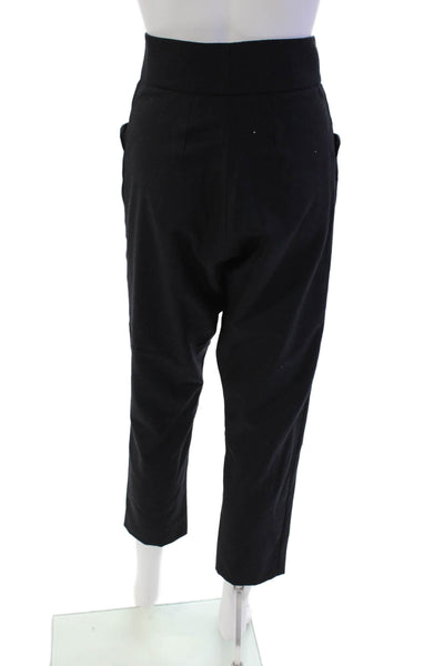 Marni Womens Zipper Fly High Rise Straight Dress Pants Navy Blue Wool Size IT 40