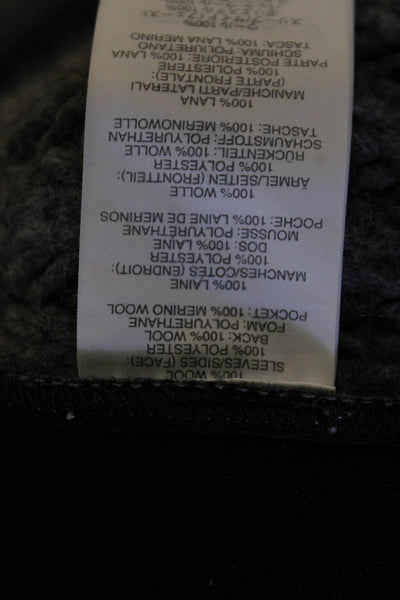 J Crew Womens Wool Thick Knit Pullover Drawstring Hem Sweater Gray Size XS