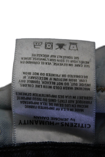 Citizens of Humanity Womens Cotton Distressed Medium Wash Jeans Blue Size 25