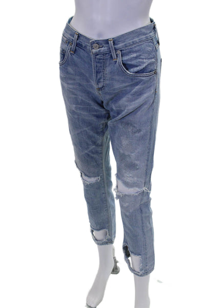 Citizens of Humanity Womens Cotton Emerson Slim Boyfriend Jeans Blue Size 24