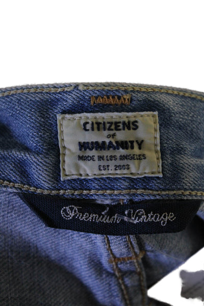 Citizens of Humanity Womens Cotton Emerson Slim Boyfriend Jeans Blue Size 24