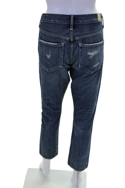 Citizens of Humanity Womens Cotton Dark Wash Buttoned Jeans Blue Size 25