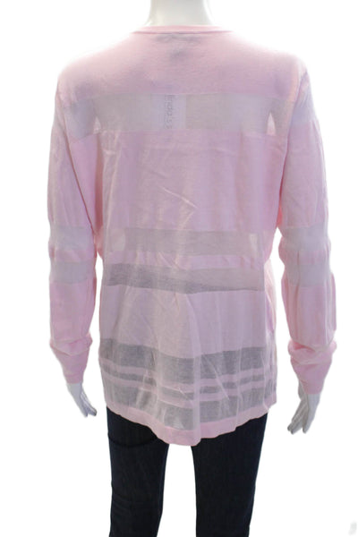 Cotton By Autumn Cashmere Womens Long Sleeves Sweatshirt Pink Size Large