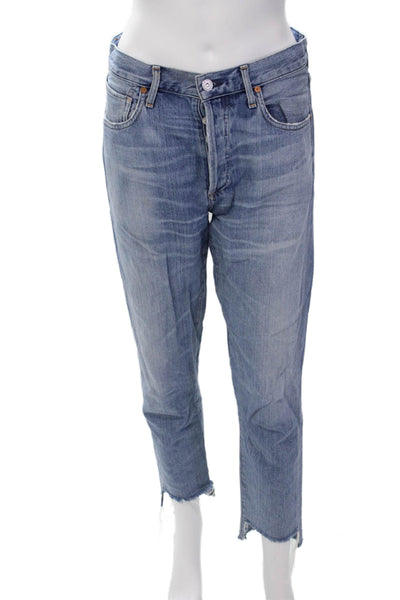 Citizens of Humanity Womens Cotton Blend Button Fly Denim Jeans Blue Size 26