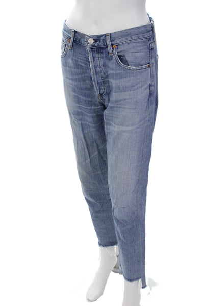 Citizens of Humanity Womens Cotton Blend Button Fly Denim Jeans Blue Size 26