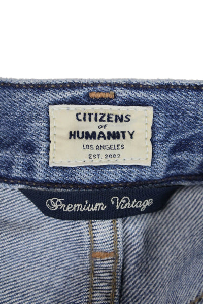 Citizens of Humanity Womens Cotton Blend Button Fly Denim Jeans Blue Size 26
