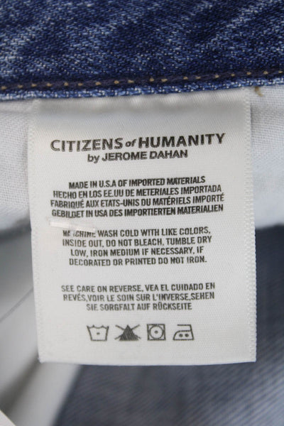 Citizens of Humanity Womens Cotton Blend Button Fly Denim Jeans Blue Size 26