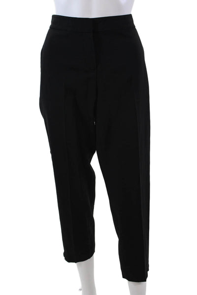 Theory Womens Virgin Wool Four Pocket Mid-Rise Zipper Hem Pants Black Size 10