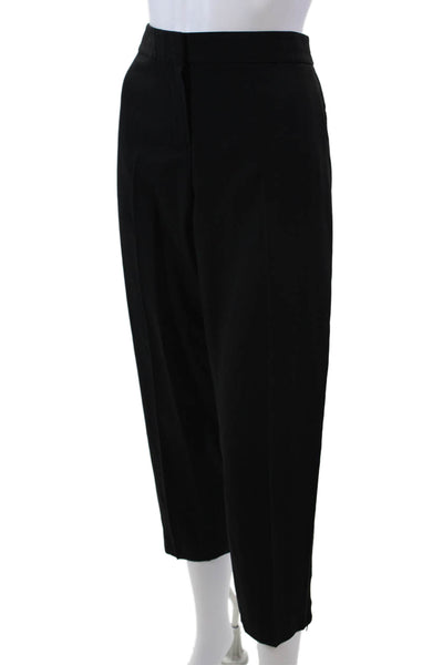 Theory Womens Virgin Wool Four Pocket Mid-Rise Zipper Hem Pants Black Size 10