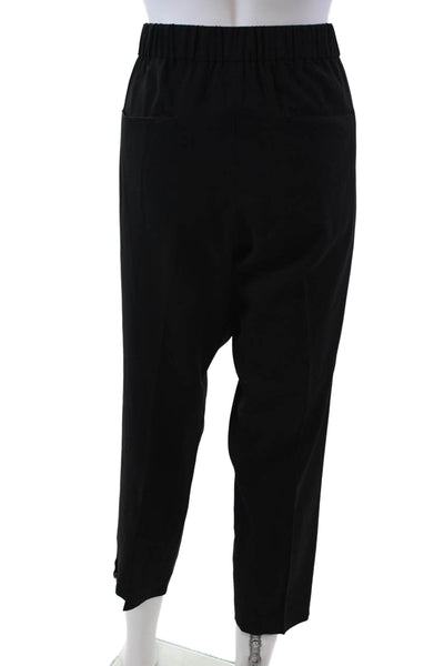 Theory Womens Virgin Wool Four Pocket Mid-Rise Zipper Hem Pants Black Size 10
