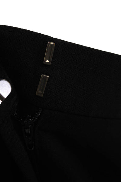 Theory Womens Virgin Wool Four Pocket Mid-Rise Zipper Hem Pants Black Size 10