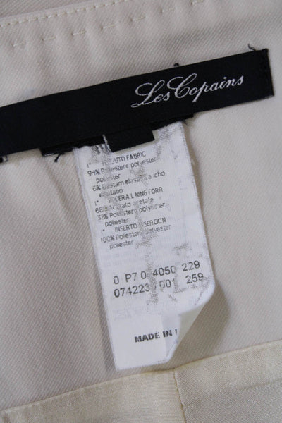 Les Copains Womens Side Zip Knee Length Lightweight A Line Skirt Beige IT 44