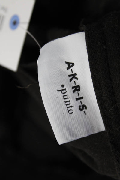Akris Punto Womens Zipper Fly Mid Rise Pleated Knit Trouser Pants Brown Size 10
