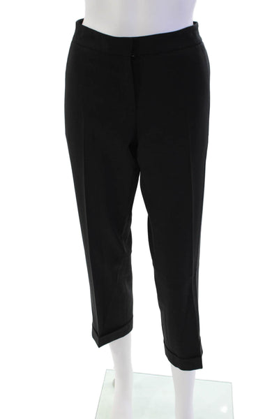 Theory Womens Four Pocket Low-Rise Straight Leg Pants Trousers Black Size 8