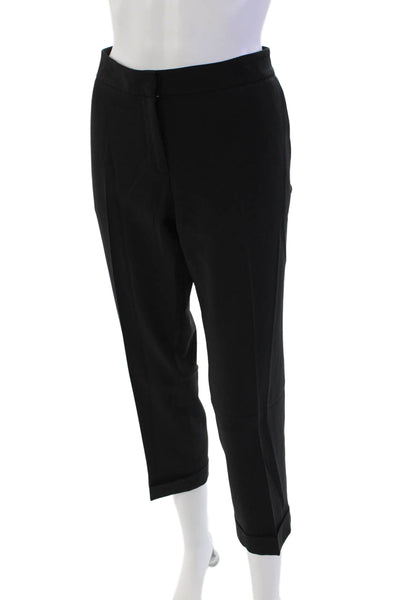 Theory Womens Four Pocket Low-Rise Straight Leg Pants Trousers Black Size 8