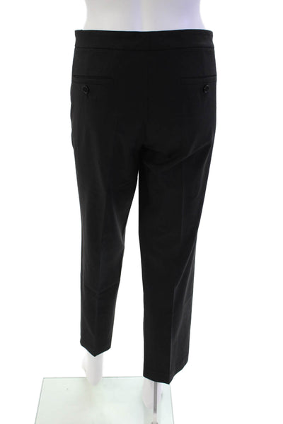 Theory Womens Wool Four Pocket Low-Rise Straight Leg Pants Trousers Black Size 8