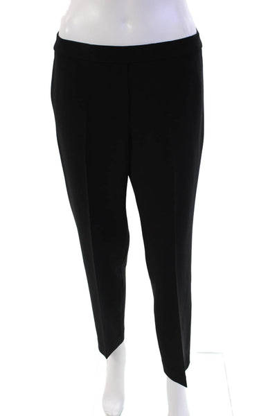 Theory Womens Three Pocket Elastic Waist Tapered Pants Trousers Black Size 8