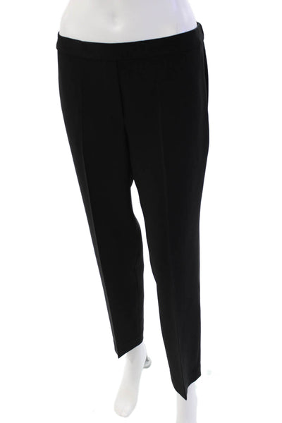 Theory Womens Three Pocket Elastic Waist Tapered Pants Trousers Black Size 8