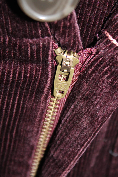 Maeve Anthropologie Womens Corduroy Pencil Skirt Purple Size Extra Extra Small