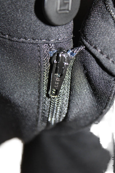 Lafayette 148 New York Womens Zipper Fly Mid Rise Pleated Pants Black Size 10