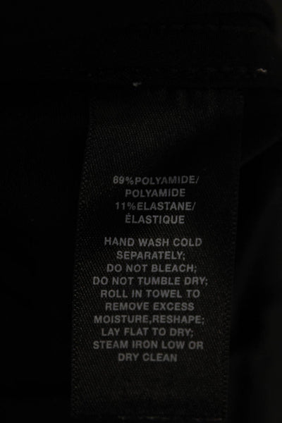 Lafayette 148 New York Womens Zipper Fly Mid Rise Pleated Pants Black Size 10